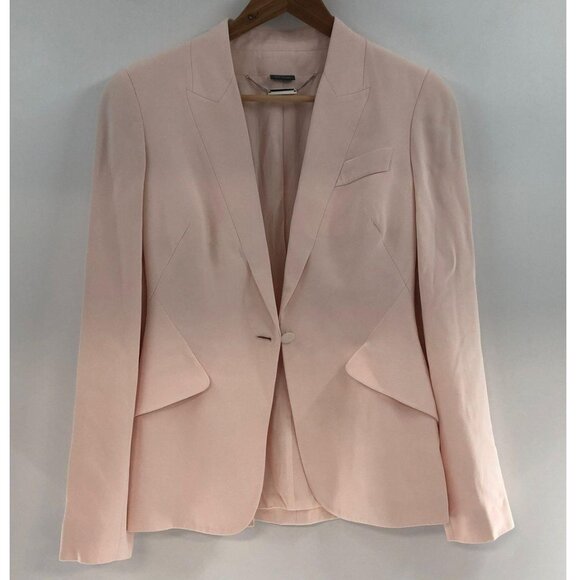 Alexander McQueen Pale Pink Crepe Blazer size 42 - Picture 1 of 9